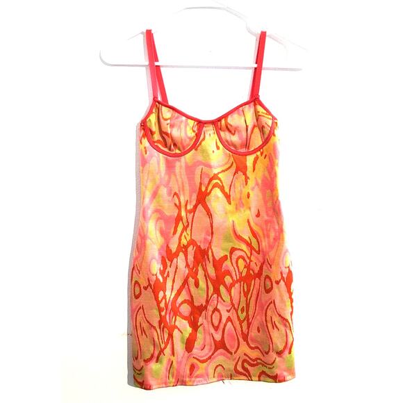 Zara Jacquard Stretch Bodycon Mini Dress Small - Picture 2 of 9